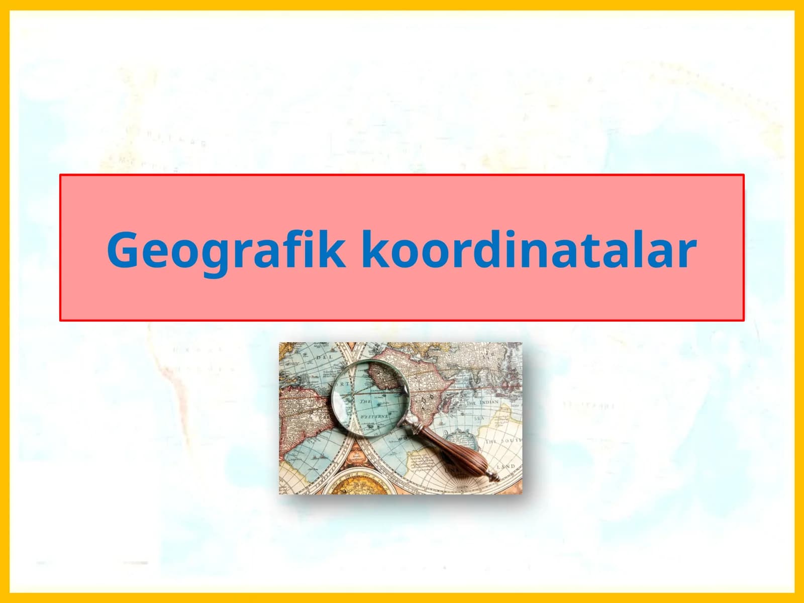 Geografik koordinatalar
