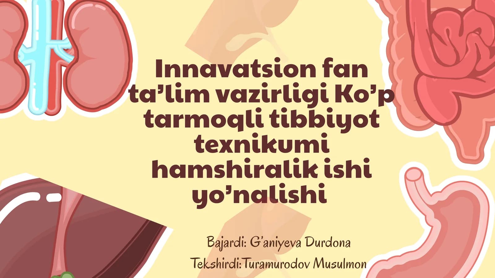Siydik ayirish a'zolarning kasalliklari