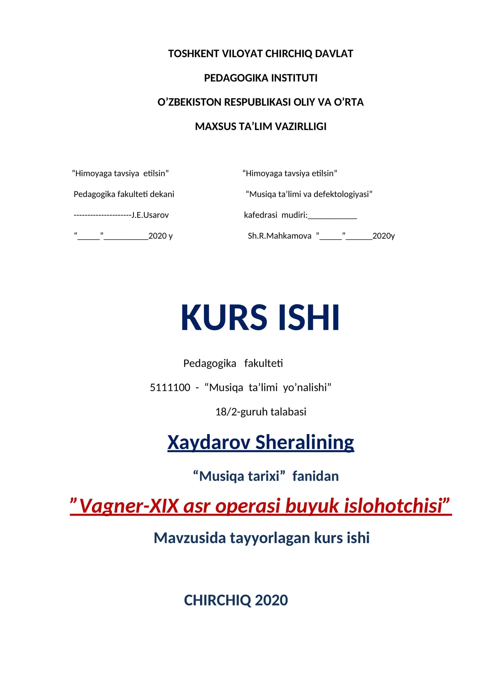 Vagner-XIX asr operasi buyuk islohotchisi