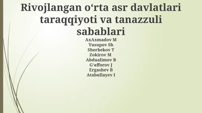 Rivojlanish omillari