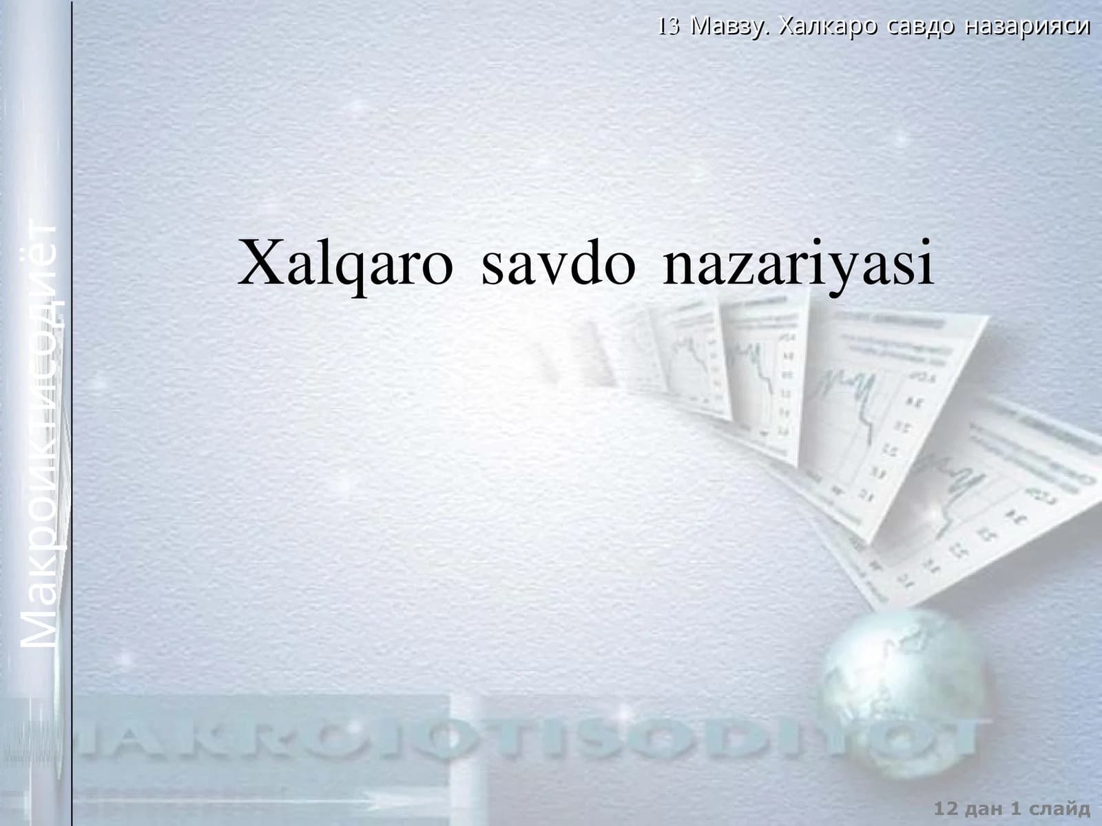 Xalqaro savdo nazariyasi