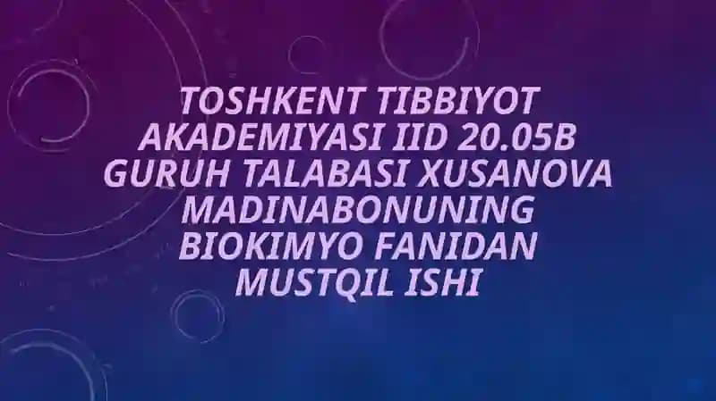 Fruktoza almashinuvining buzilishi