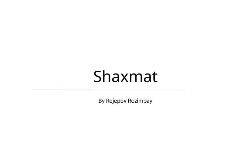 Shaxmat