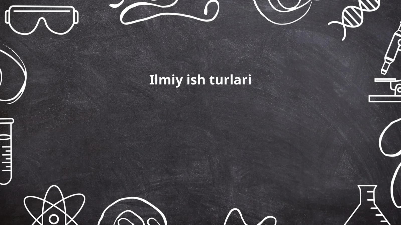Ilmiy ish turlari