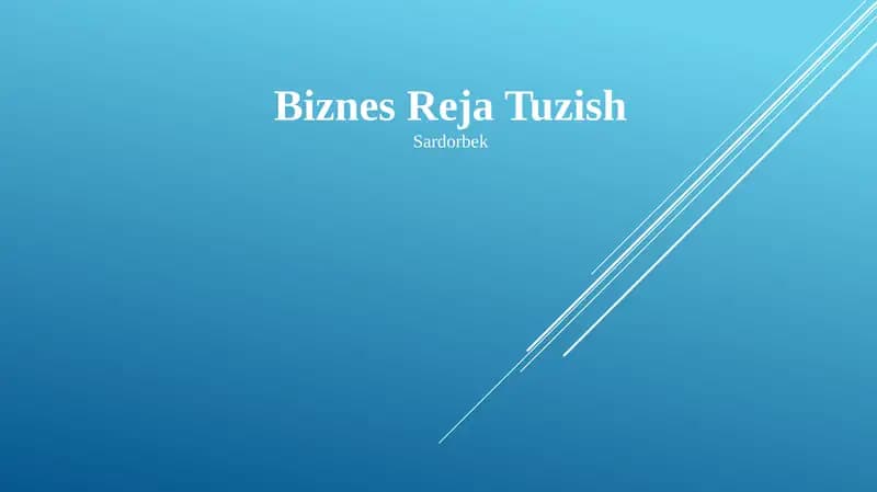 Biznes Reja Tuzish