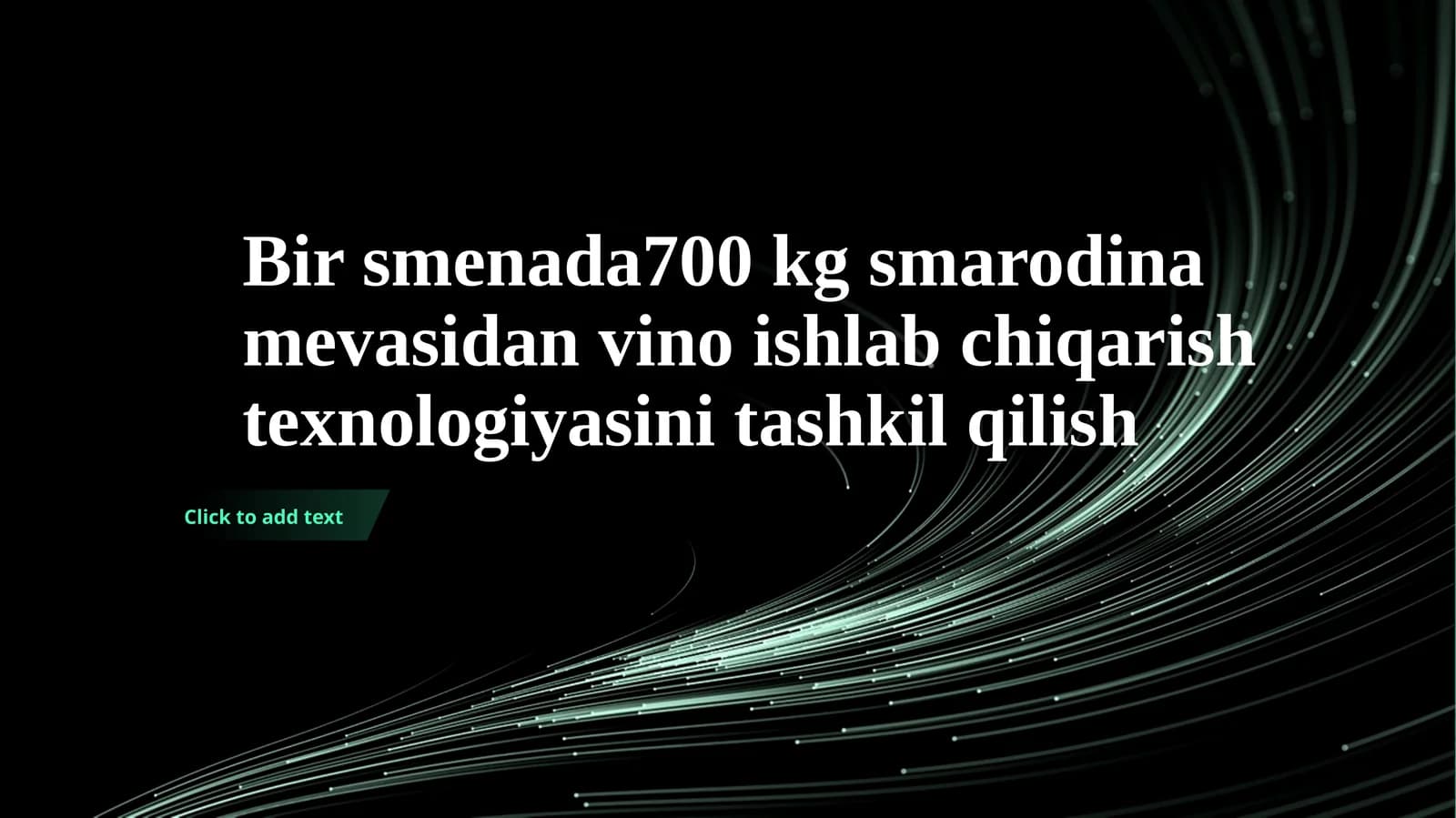 Smorodina Vino ishlab chiqarish texnologiyasi