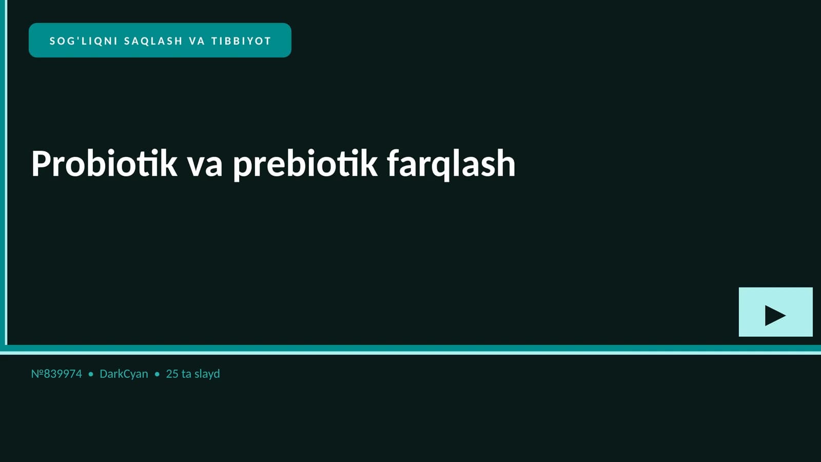 Probiotik va prebiotik farqlash