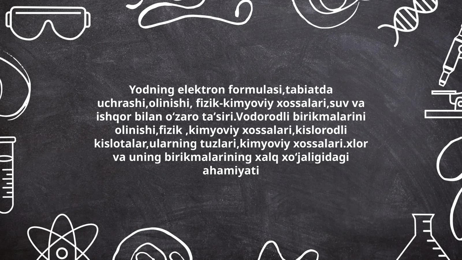 Yodning elektron formulasi