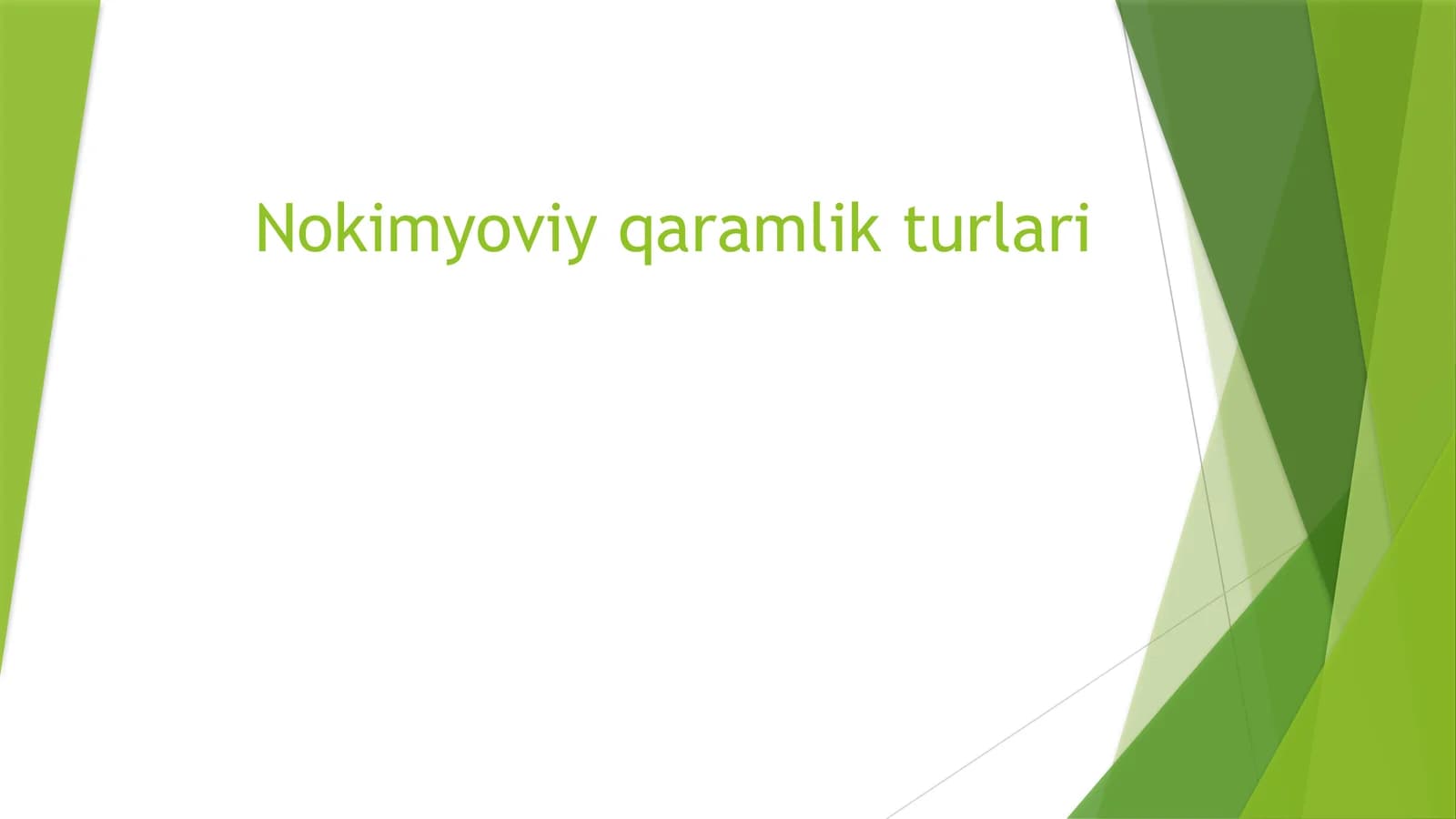 Nokimyoviy qaramlik turlari