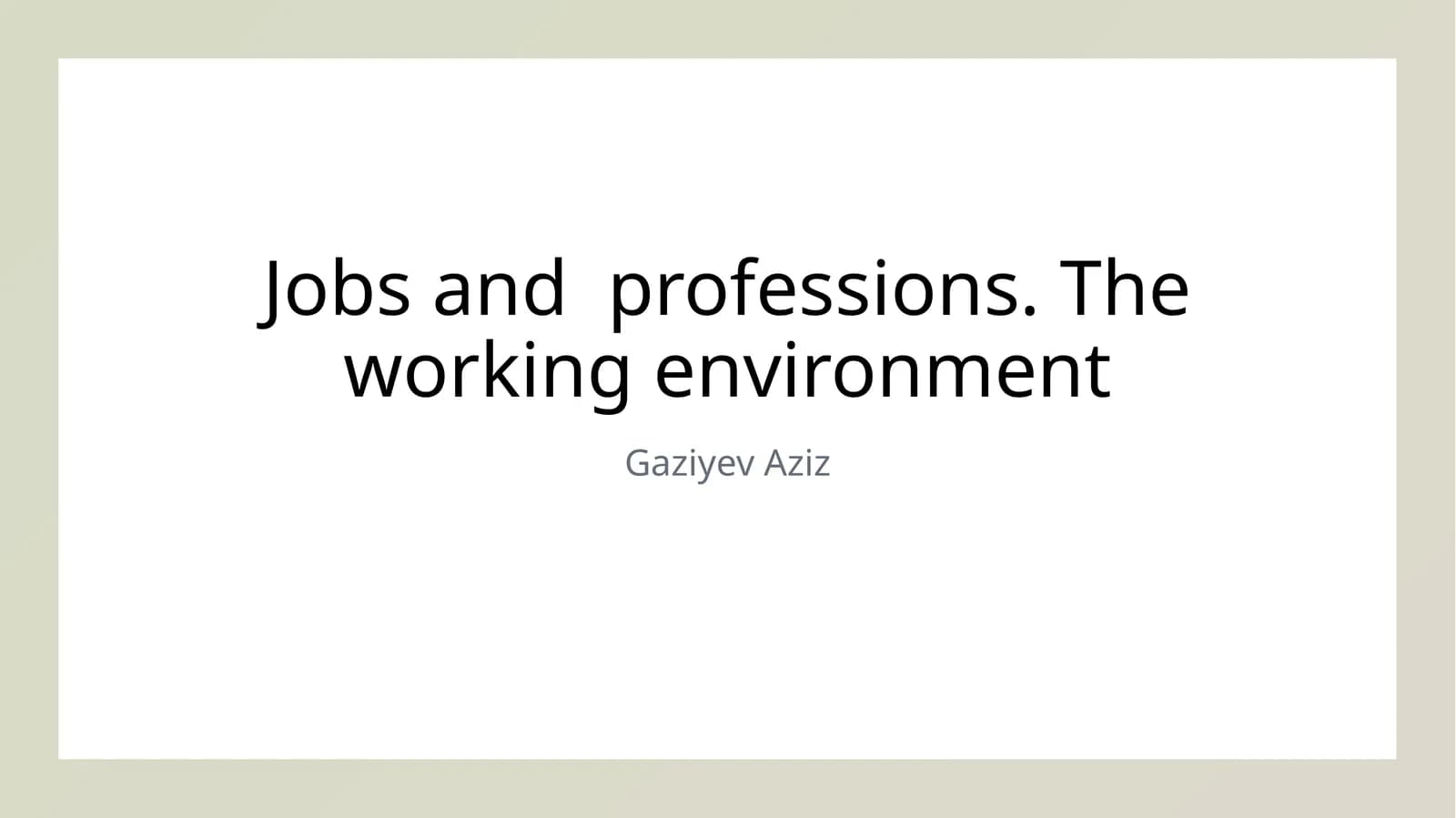 Diverse Careers in the Uzbek Work Environment: An Overview