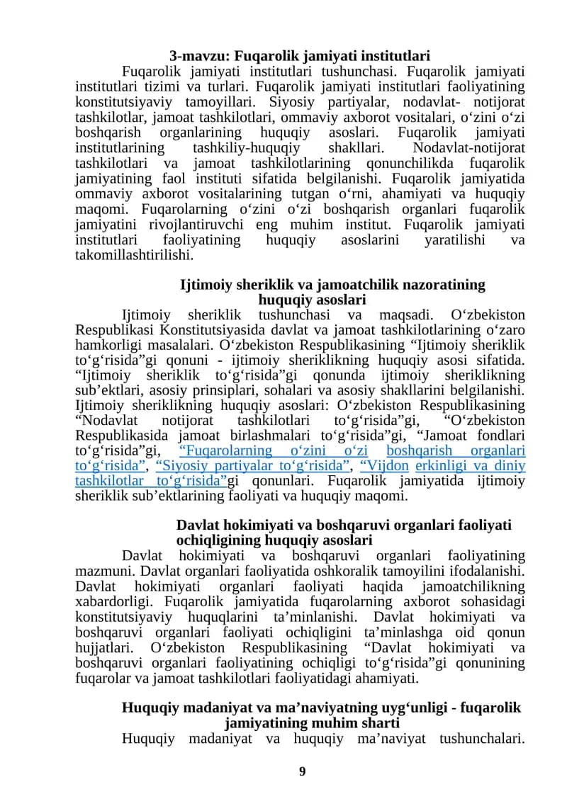 Fuqarolik jamiyati institutlari