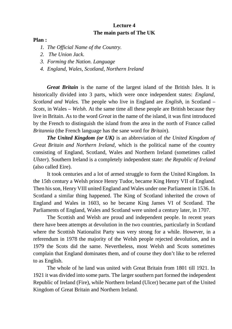 Formation of the United Kingdom