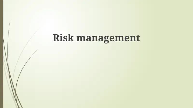 Risk Management