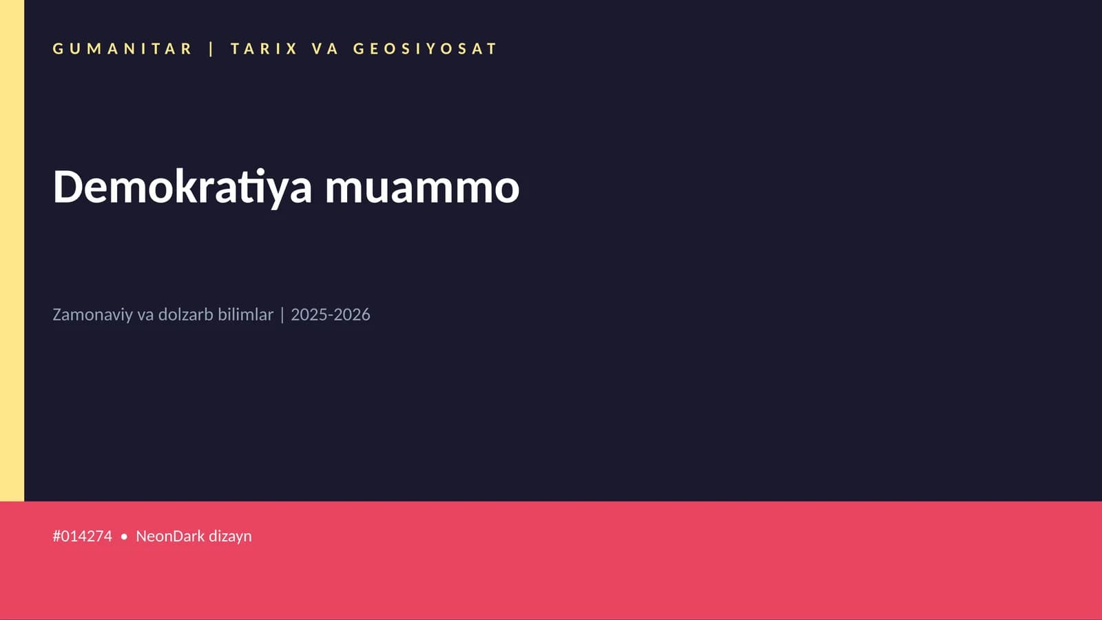 Demokratiya muammo