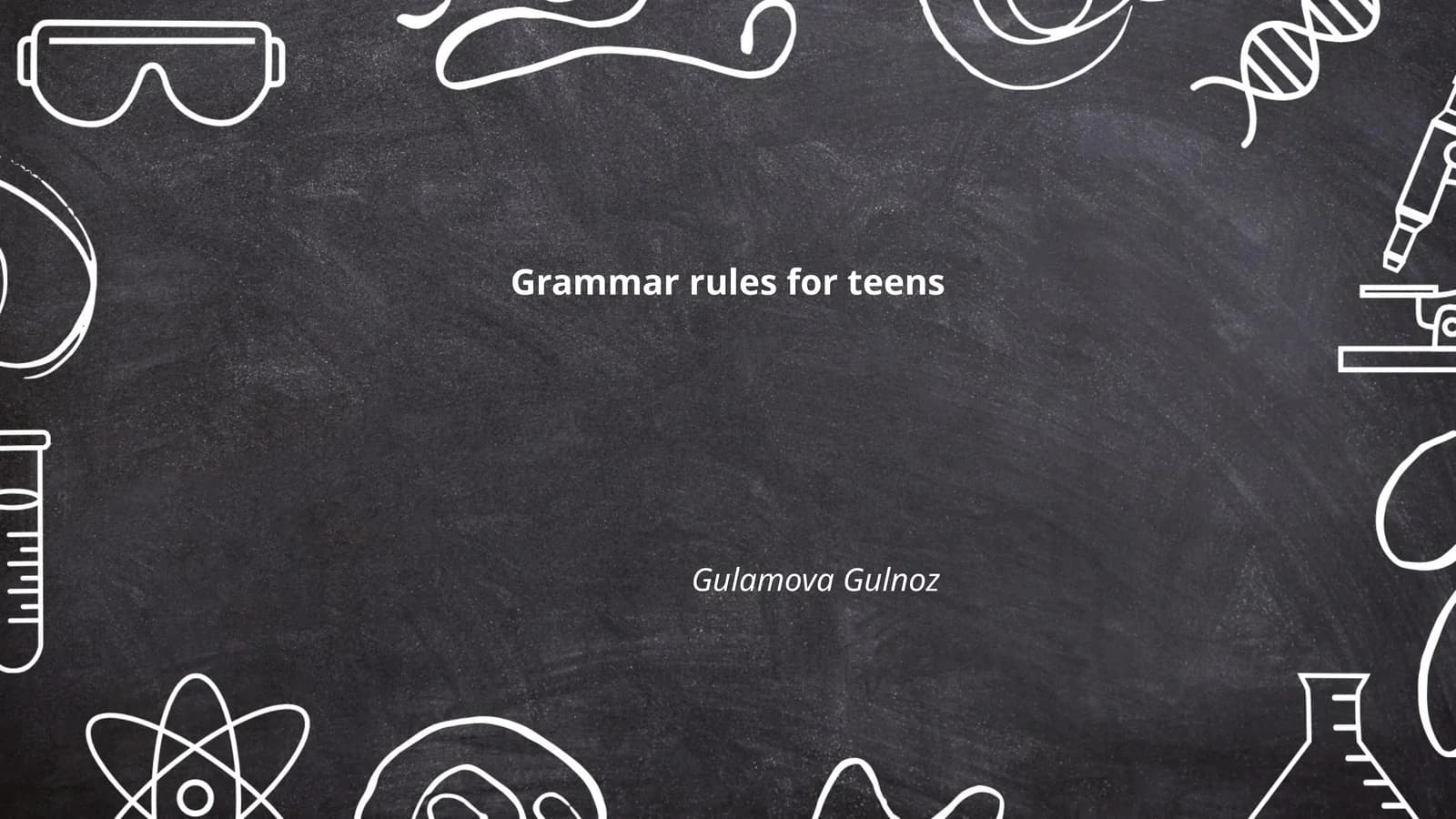 Grammar rules for teens