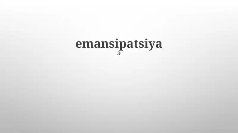 Emansipatsiya