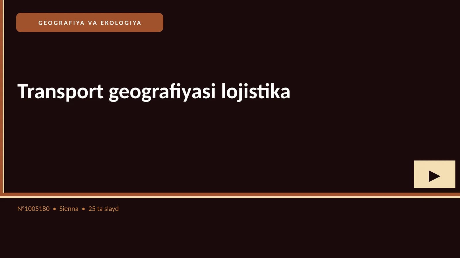 Transport geografiyasi lojistika