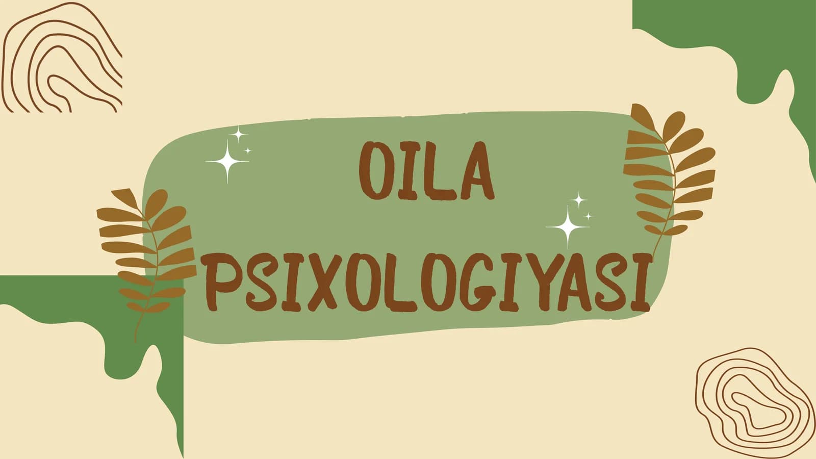 OILA PSIXOLOGIYASI