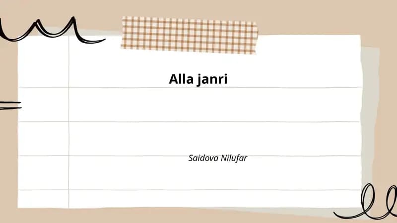 Alla janri