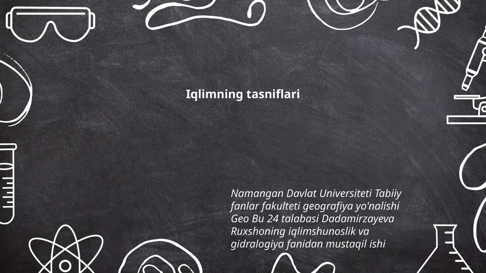 Iqlimning tasniflari