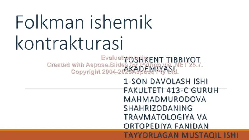 Folkman ishemik kontrakturasi