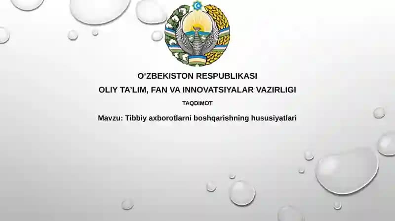 Elektron Tibbiy Yozuvlar (EMR) Tizimlari