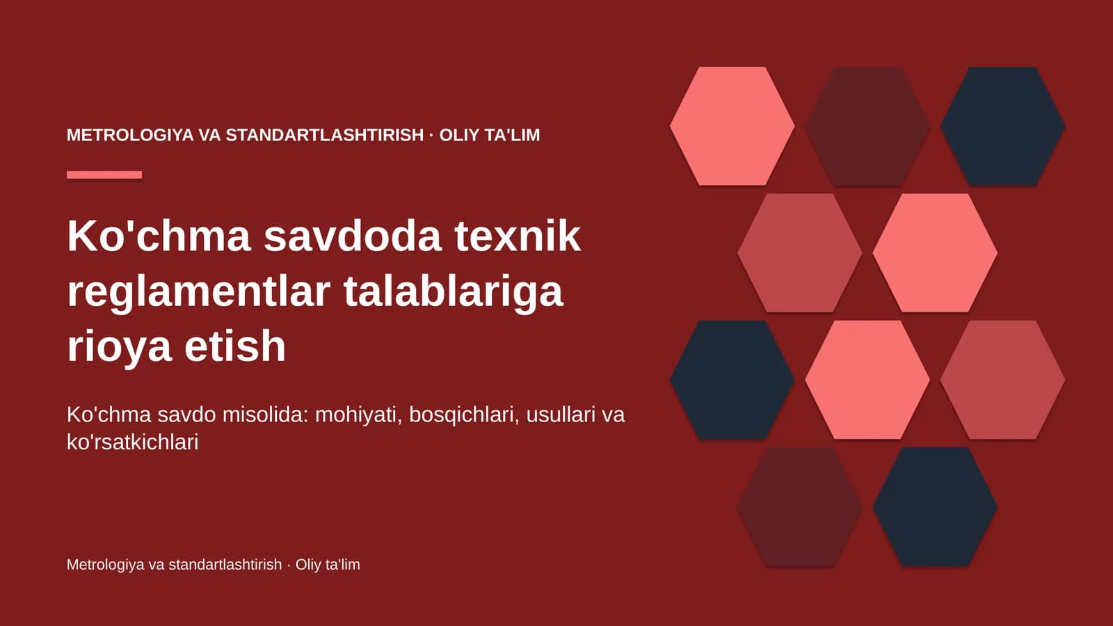 Ko'chma savdoda texnik reglamentlar talablariga rioya etish