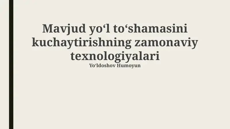 Yangi Texnologiyalarni Qo'llash Misollari