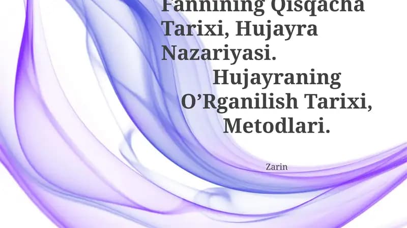 Hujayra Nazariyasi