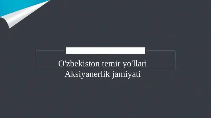 O'zbekiston temir yo'llari