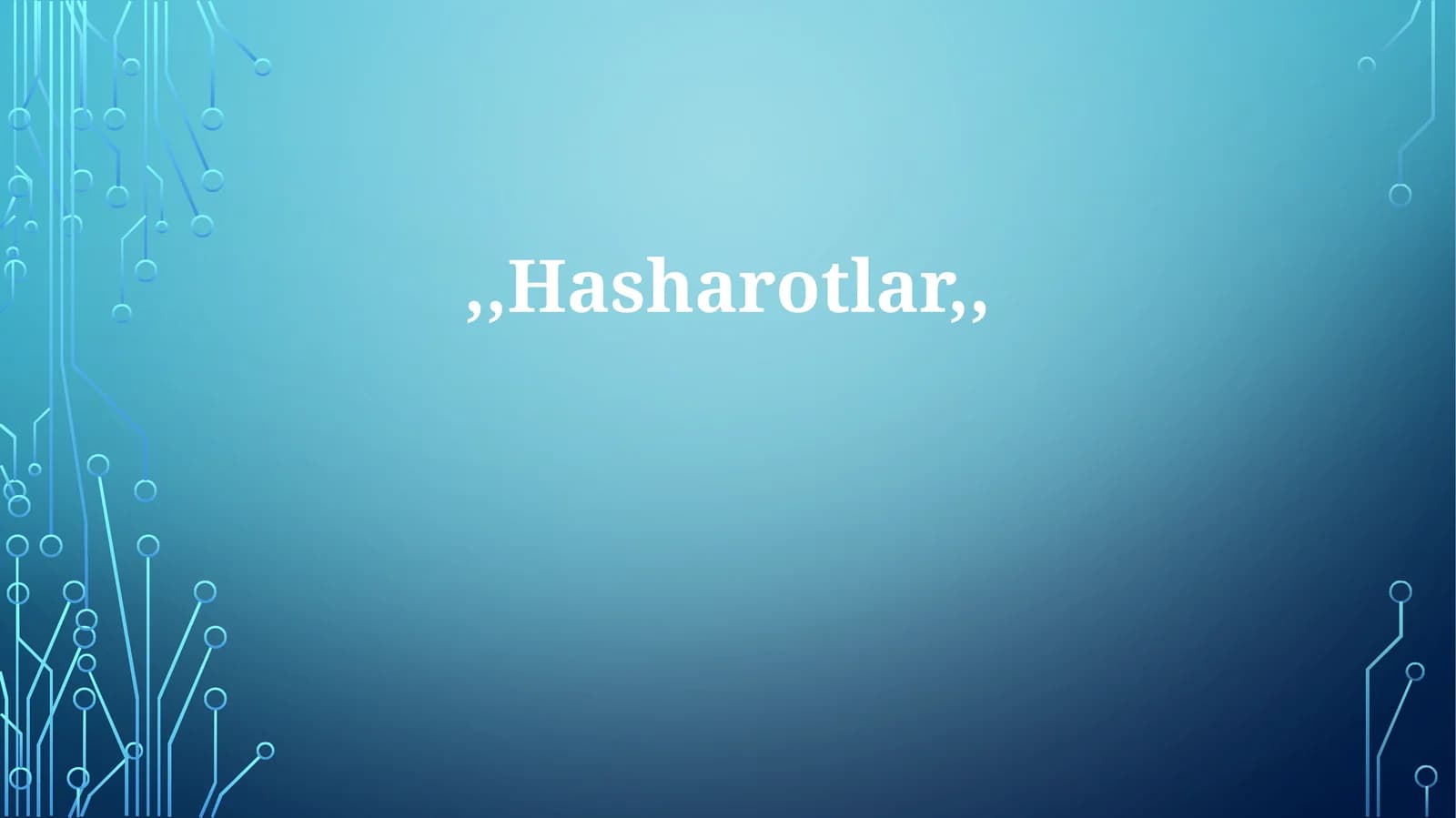 Hasharotlarning ekologiyasi
