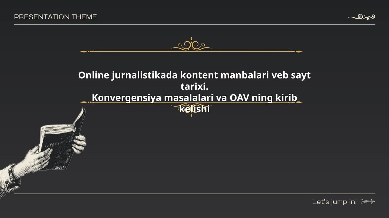 Onlayn jurnalistikada kontent manbalarining evolyutsiyasi