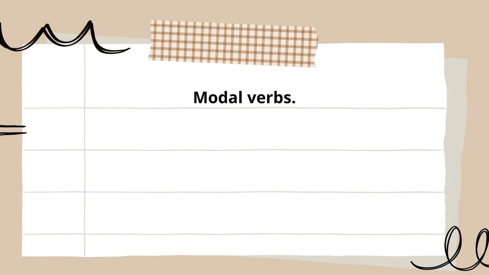 Modal verbs