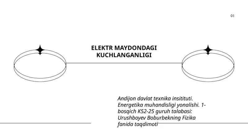 ELEKTR MAYDONDAGI KUCHLANGANLIGI