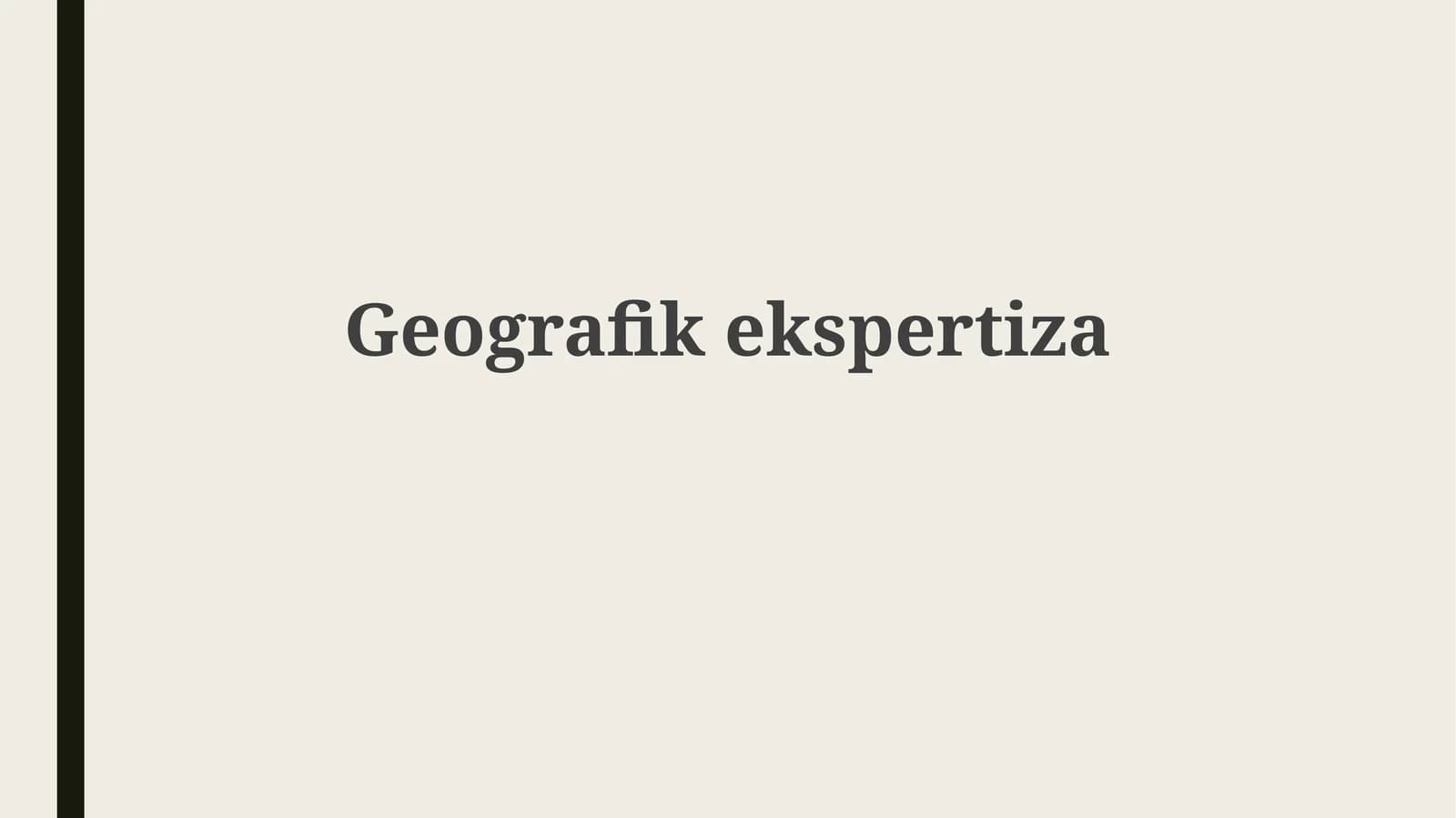 Geografikekspertiza
