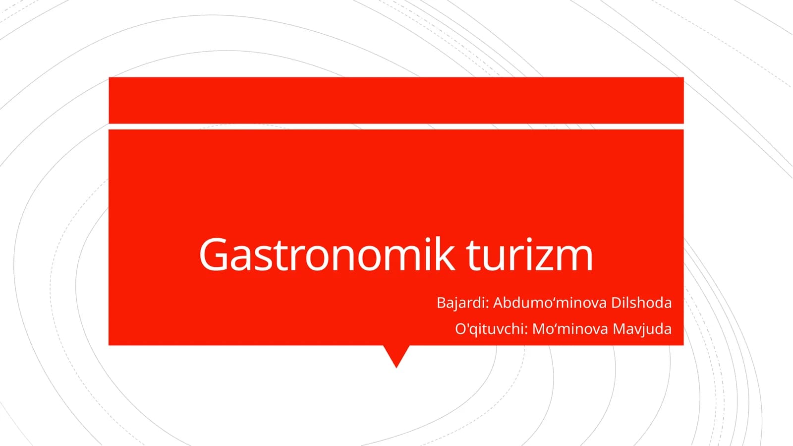 Gastronomik turizm