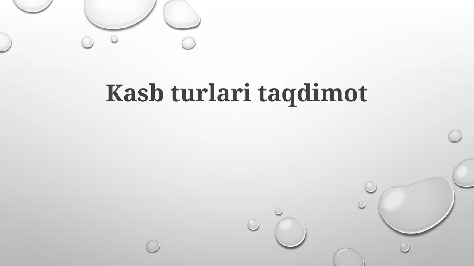 An'anaviy Kasblar