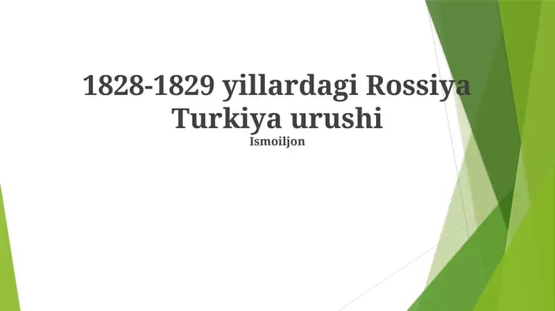 1828-1829 yillardagi Rossiya Turkiya urushi