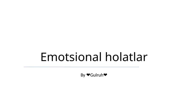 Emotsional holatlar