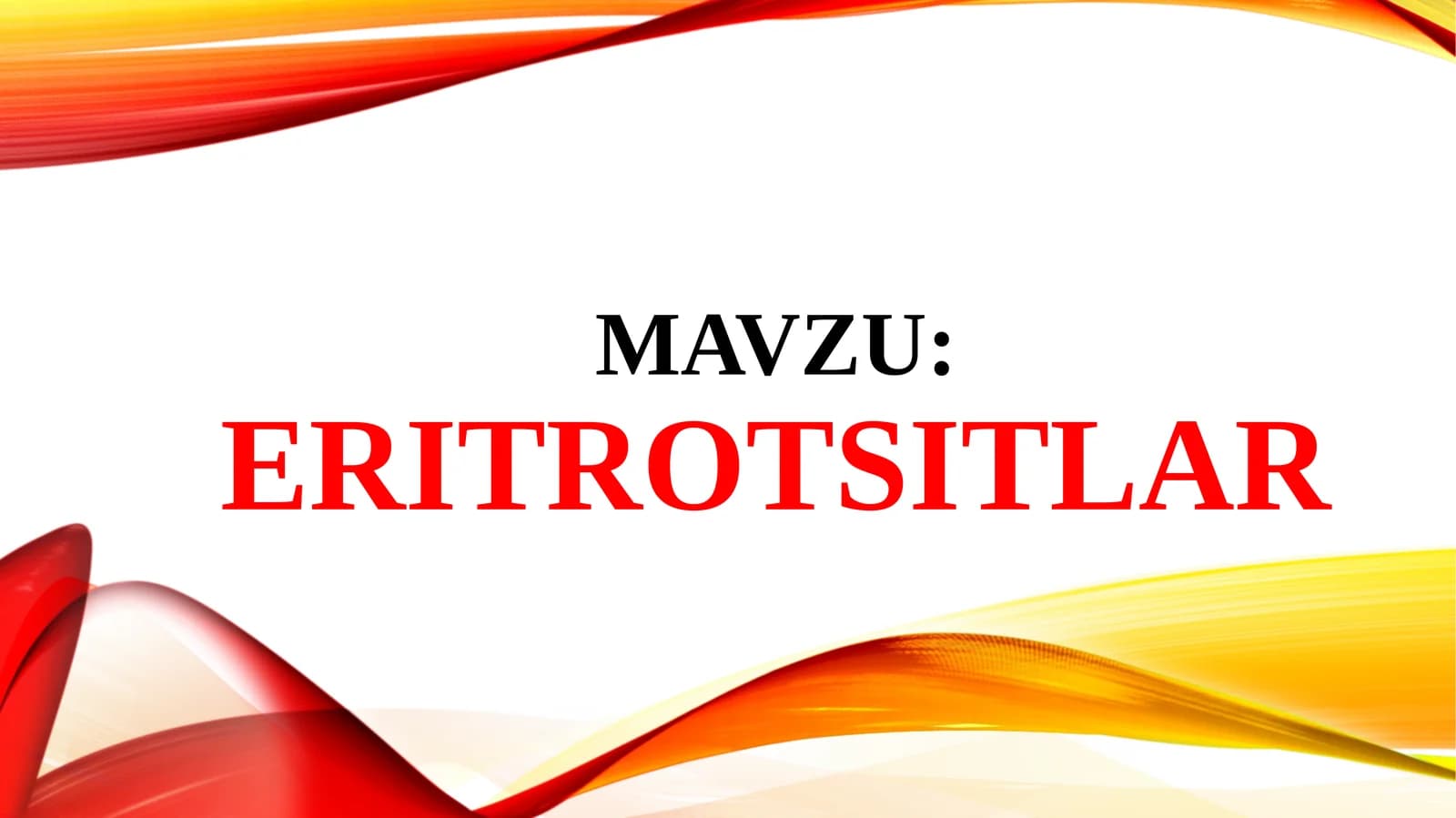 Eritrotsitlar
