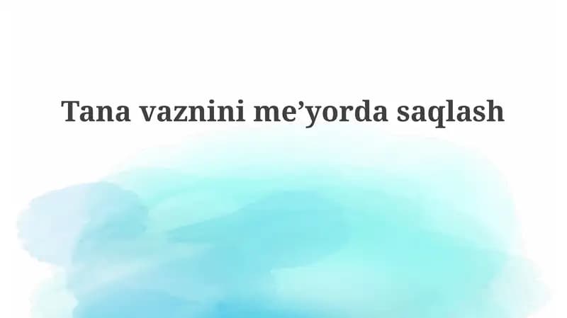 Tanavazninime’yordasaqlash