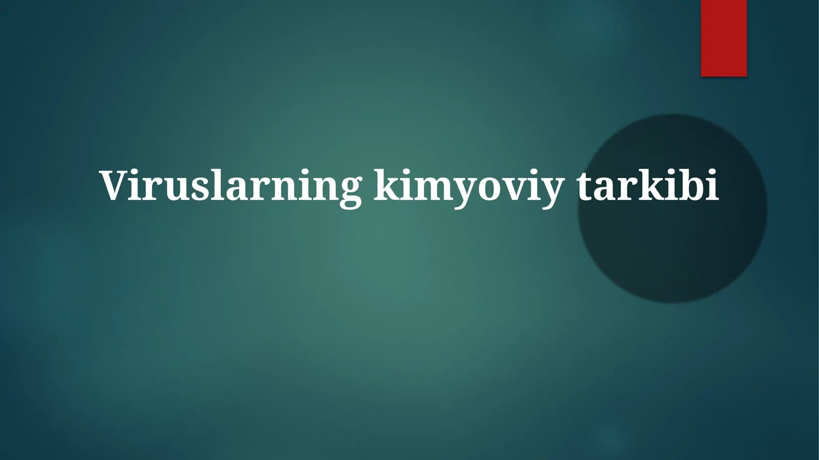 Viruslarning kimyoviy tarkibi
