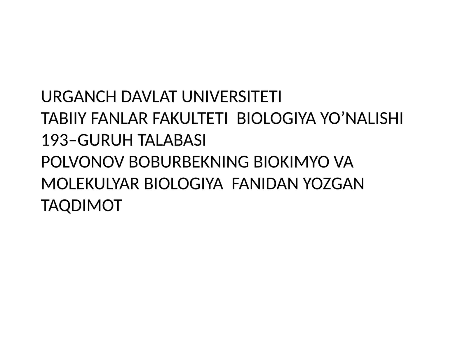 Organizmda energiya almashinuvi