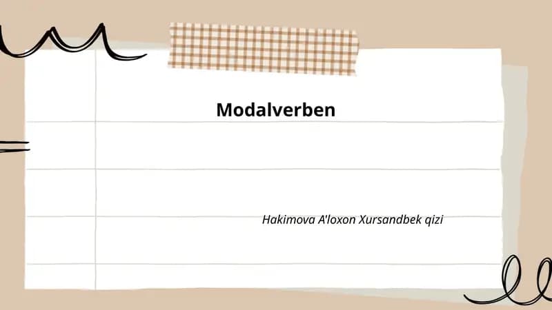 Modalverben