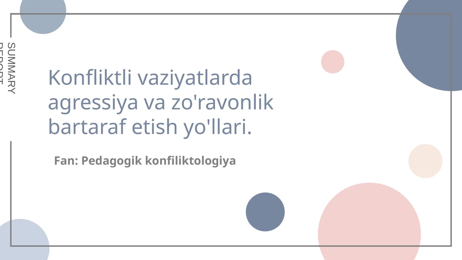 Pedagogik konfiliktologiya