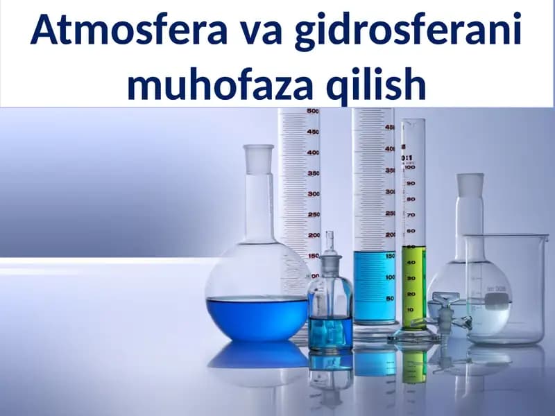 Atmosfera va gidrosferani muhofaza qilish