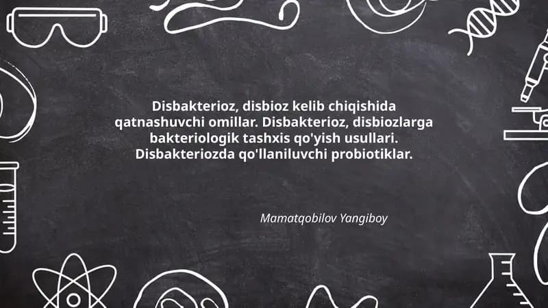 Disbakterioz