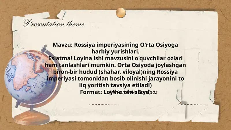 Rossiya imperiyasining O'rta Osiyoga harbiy yurishlari.