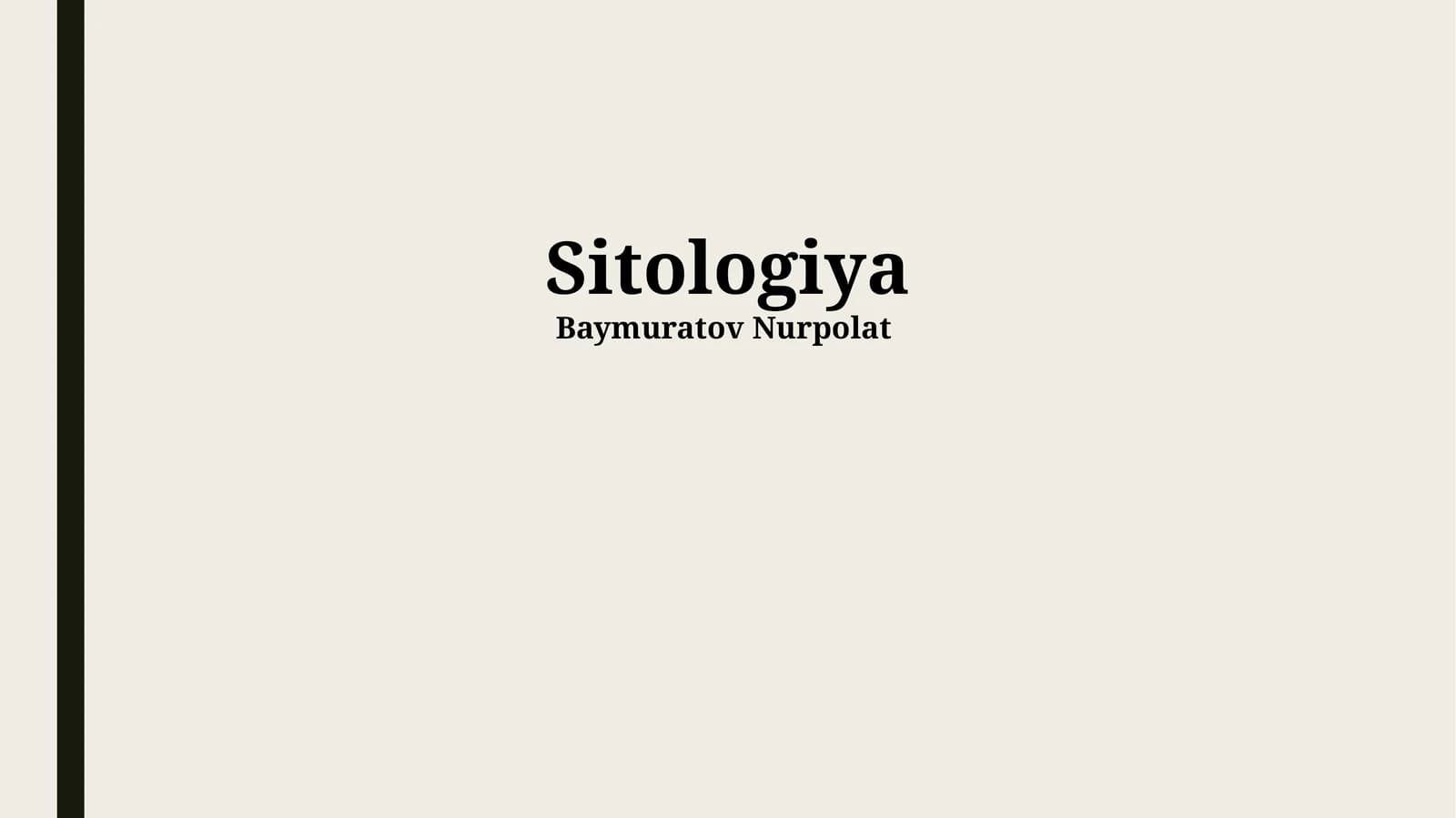 Sitologiya