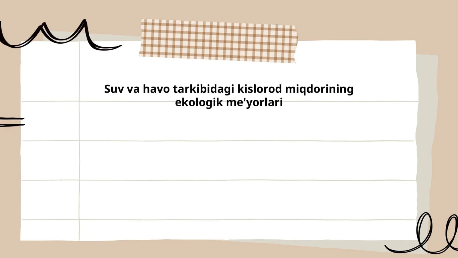 Ekologik me'yorlarning aniqlanishi
